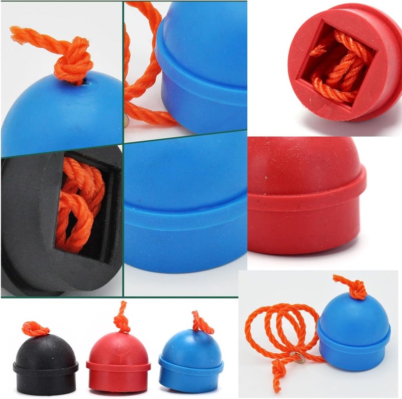 SquEqu 4 Pack Pool Chalk Cubes Holder with Cord String Anti-Lost Snooker Practical Tool Pool Cue Chalk Organizer Pool Stick Pocket Chalker for Billiard House Billiard Cue Chalk Box Pool Cue Stick Tips - Image 4